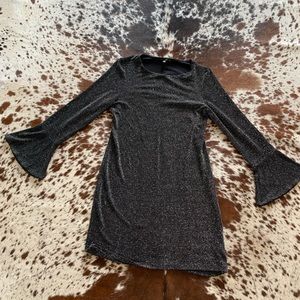 Sparkles Black Mini Dress